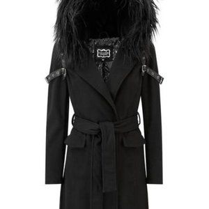 SEVENTH SÉANCE Jacket with Black Fur Hood